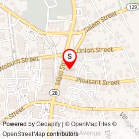 Walgreens on Harnden Street, Reading Massachusetts - location map