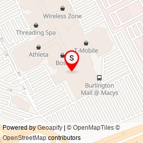 Eddie Bauer on Middlesex Turnpike, Burlington Massachusetts - location map