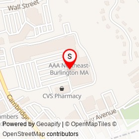Target on Cambridge Street, Burlington Massachusetts - location map