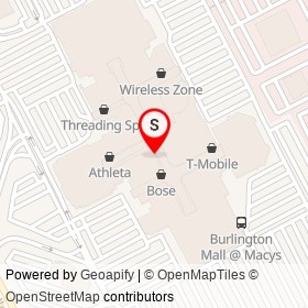 Hugo Boss on Middlesex Turnpike, Burlington Massachusetts - location map