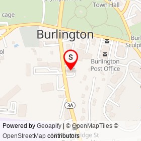Century Bank on Cambridge Street, Burlington Massachusetts - location map