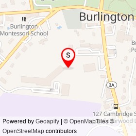No Name Provided on Cambridge Street, Burlington Massachusetts - location map