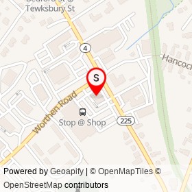 Qdoba on Bedford Street, Lexington Massachusetts - location map