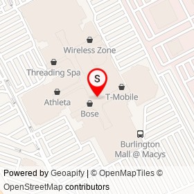 Burberry on Middlesex Turnpike, Burlington Massachusetts - location map