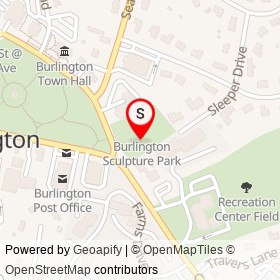 Burlington Sculpture Park on , Burlington Massachusetts - location map