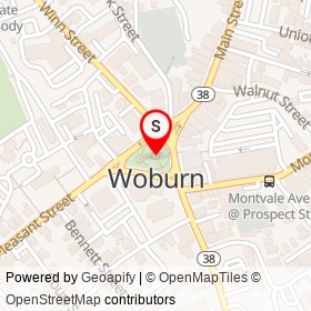 No Name Provided on Pleasant Street, Woburn Massachusetts - location map