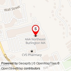 AAA Northeast-Burlington MA on Cambridge Street, Burlington Massachusetts - location map