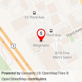 Wegmans on Third Avenue, Burlington Massachusetts - location map