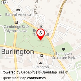 No Name Provided on Center Street, Burlington Massachusetts - location map