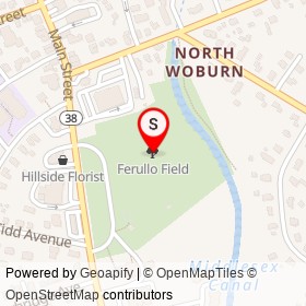Ferullo Field on , Woburn Massachusetts - location map