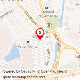 Santander on Elm Street, Woburn Massachusetts - location map