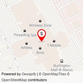 Cache on Middlesex Turnpike, Burlington Massachusetts - location map