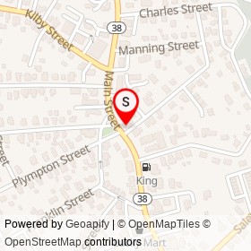 Woburn Gas & Service on Church Street, Woburn Massachusetts - location map