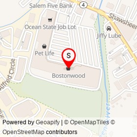 Bostonwood on The Great Road, Bedford Massachusetts - location map
