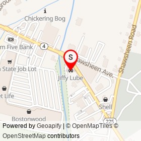 Jiffy Lube on The Great Road, Bedford Massachusetts - location map