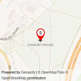 Katahdin Woods on , Lexington Massachusetts - location map