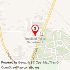 Topsfield Police Department on Boston Street, Topsfield Massachusetts - location map