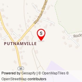 Putnamville Playground on Wenham Street, Danvers Massachusetts - location map