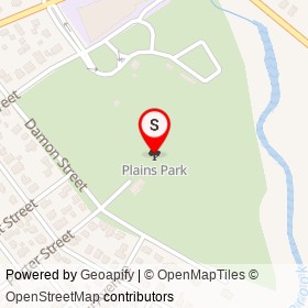 Plains Park on , Danvers Massachusetts - location map