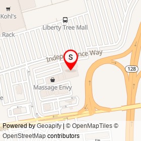 Michaels on Independence Way, Danvers Massachusetts - location map