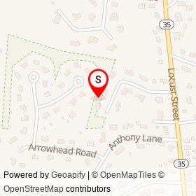 Arrowhead Estates on Emily Lane, Danvers Massachusetts - location map
