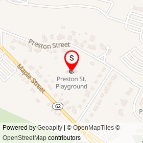Preston St. Playground on Preston Street, Danvers Massachusetts - location map
