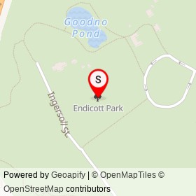 Endicott Park on , Danvers Massachusetts - location map