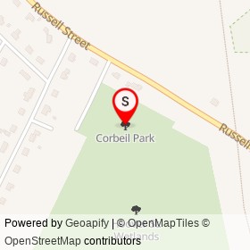 Corbeil Park on , Peabody Massachusetts - location map