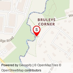 Bruleys Corner on Log Bridge Road, Middleton Massachusetts - location map