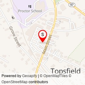 Santander on Main Street, Topsfield Massachusetts - location map