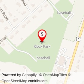Klock Park on , Topsfield Massachusetts - location map