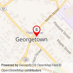Georgetown Bank on East Main Street, Georgetown Massachusetts - location map