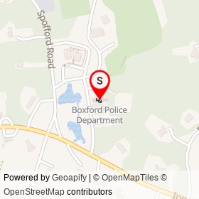 Boxford Police Department on Ipswich Road, Boxford Massachusetts - location map