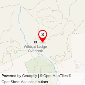 Wildcat Ledge Overlook on Ledge Trail, Boxford Massachusetts - location map