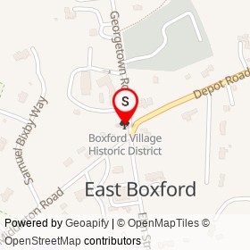 Boxford Village Historic District on , Boxford Massachusetts - location map