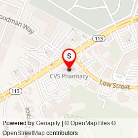 CVS Pharmacy on Storey Avenue, Newburyport Massachusetts - location map