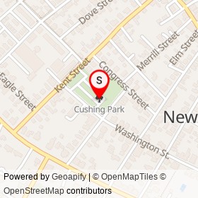 Cushing Park on , Newburyport Massachusetts - location map