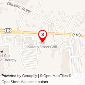 Sylvan Street Grill on Elm Street, Salisbury Massachusetts - location map