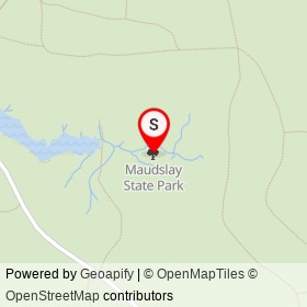 Maudslay State Park on , Newburyport Massachusetts - location map