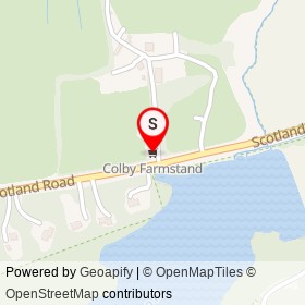 Colby Farmstand on Scotland Road, Newbury Massachusetts - location map