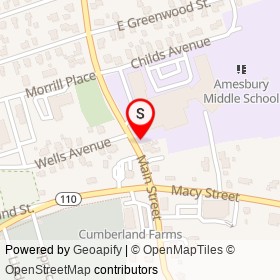 The Captain's Well on Main Street, Amesbury Massachusetts - location map