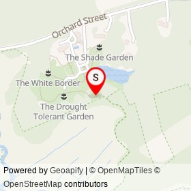The Woodland Garden on Garden Tour, Newbury Massachusetts - location map