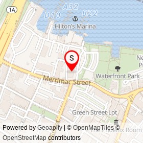 The Black Cow on Merrimac Street, Newburyport Massachusetts - location map