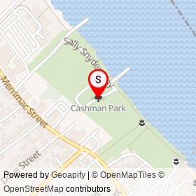 Cashman Park on , Newburyport Massachusetts - location map