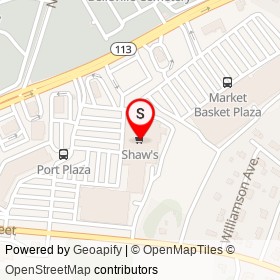 Shaw's on Storey Avenue, Newburyport Massachusetts - location map