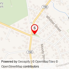 Sumner Goldsmith Park on , Amesbury Massachusetts - location map