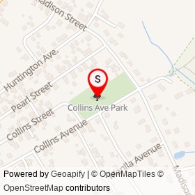 Collins Ave Park on , Amesbury Massachusetts - location map