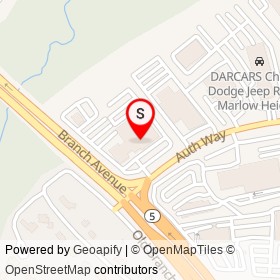 Darcars Kia of Temple Hills on Branch Avenue, Temple Hills Maryland - location map