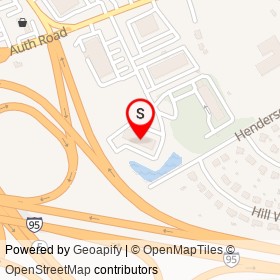 Holiday Inn Express on Mercedes Boulevard, Camp Springs Maryland - location map