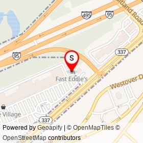 Fast Eddie's on Allentown Road, Camp Springs Maryland - location map